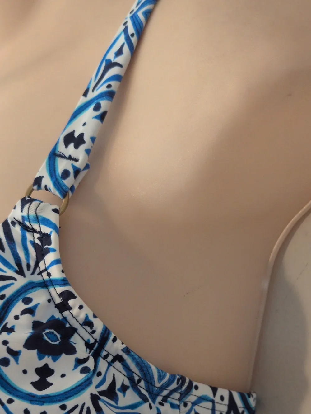 Jantzen Eden Cami Tankini Top – Patheon Blue Moroccan Tiles 4